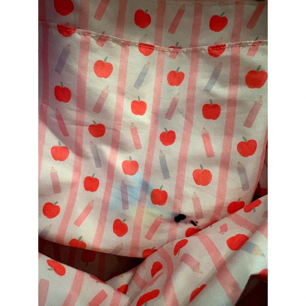 Shop the Mint Kenzie Backpack Pink‎ Apple Stripe Ruffle School Bag Bookbag Cute